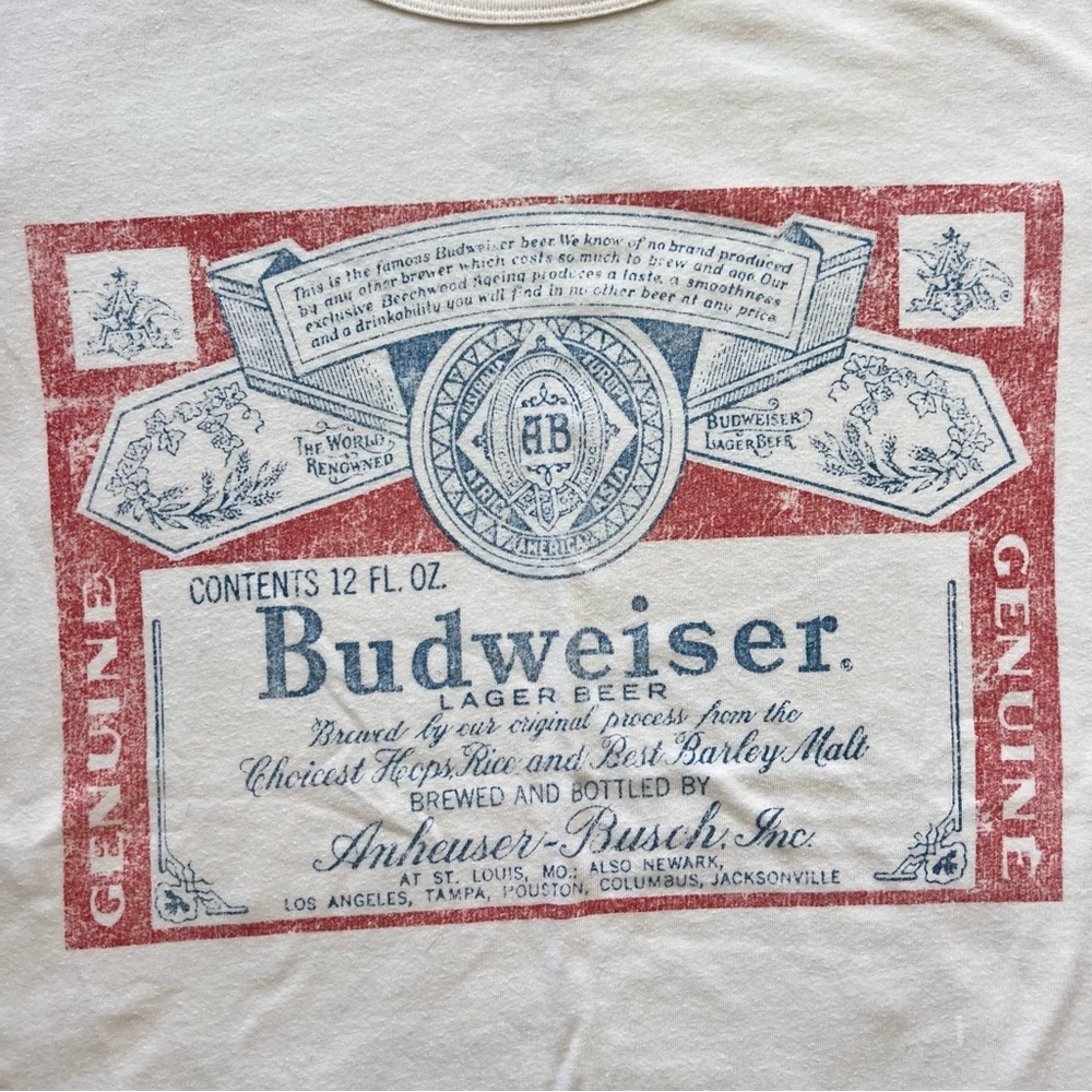 Budweiser Graphic T-Shirt- L - Picture 2 of 4